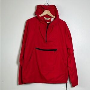 LL Bean Vintage Made in USA Pullover‎ Windbreaker in Red size medium